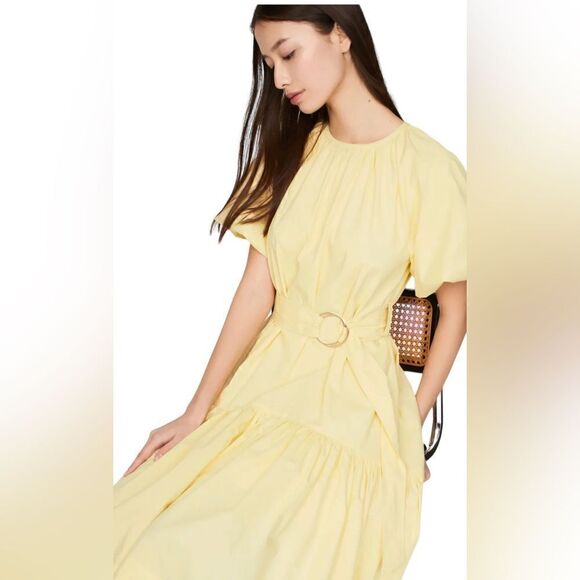 Eudon Choi Collective Belted Tier Dress Size 8 - Picture 2 of 10